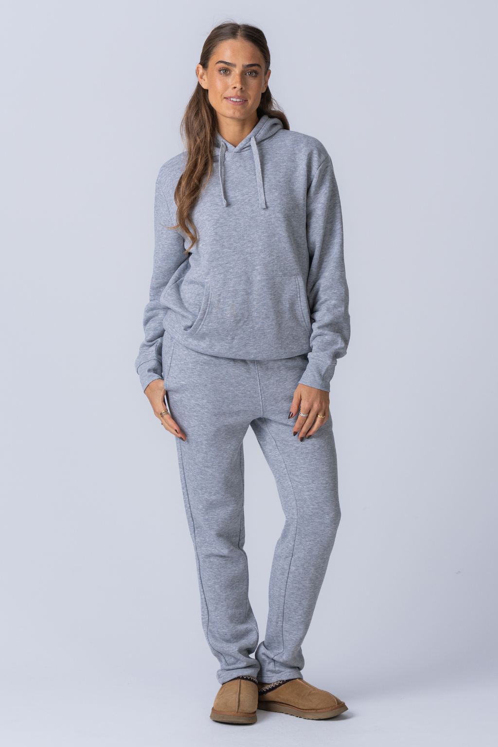 Sudadera con capucha Essential para mujer - Gris