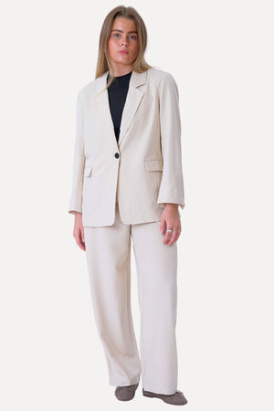 Blazer de gran tamaño - Beige