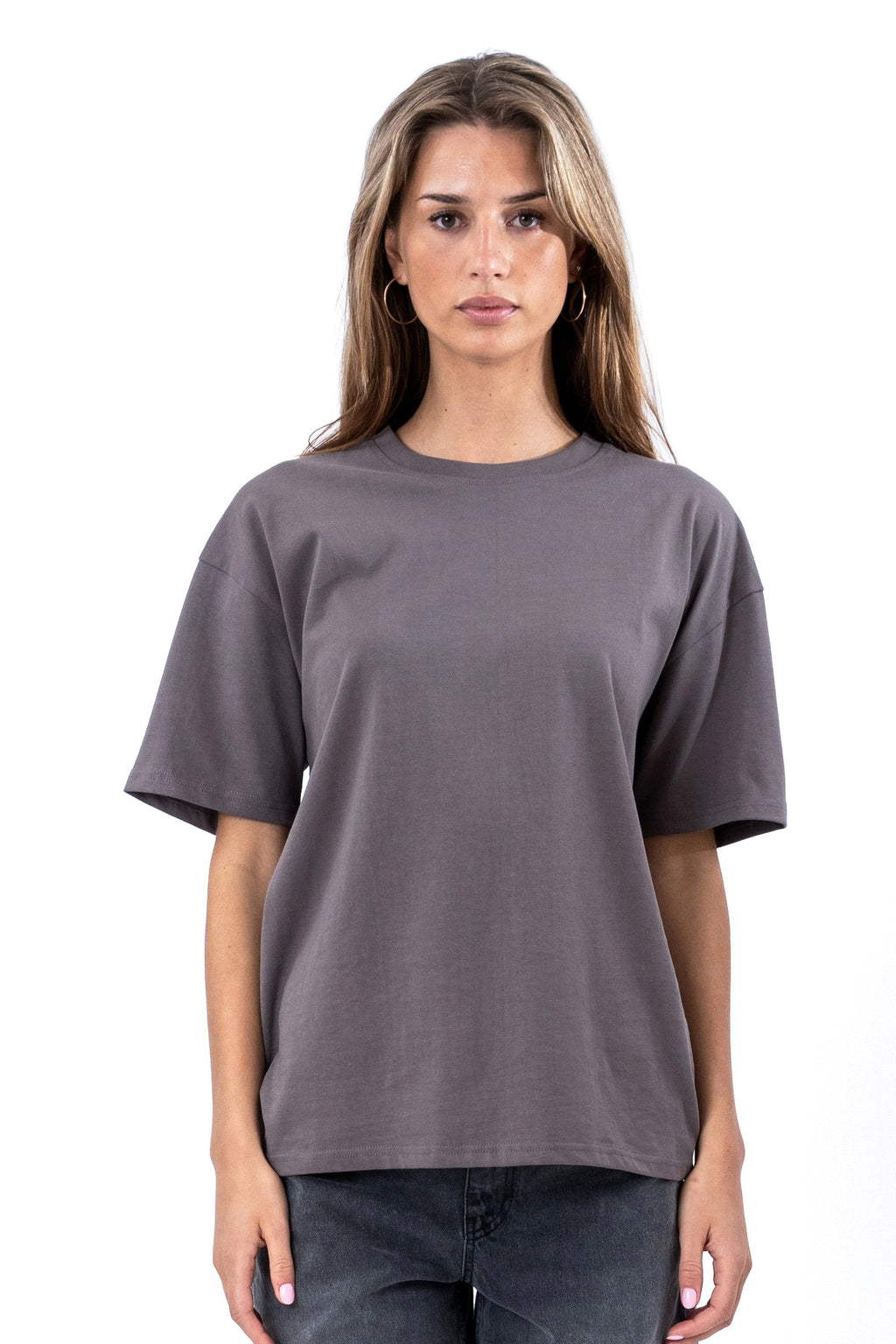 Camiseta Heavy Boxfit - Gris oscuro