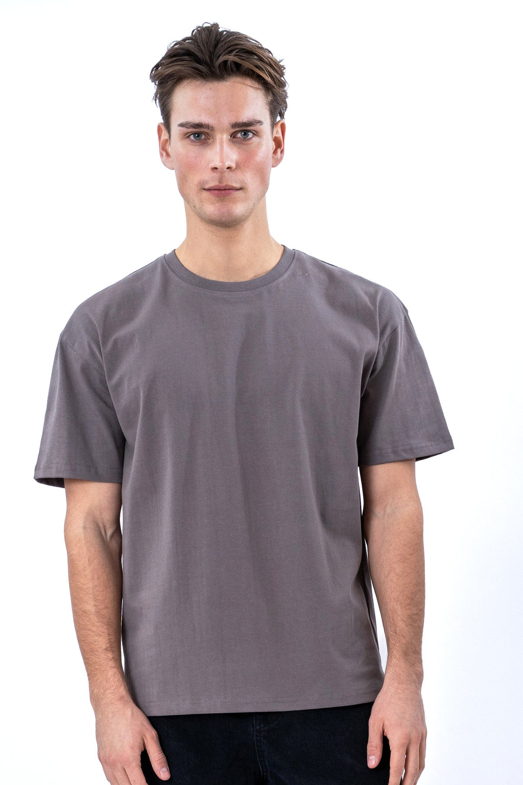 Camiseta boxy - Gris oscuro
