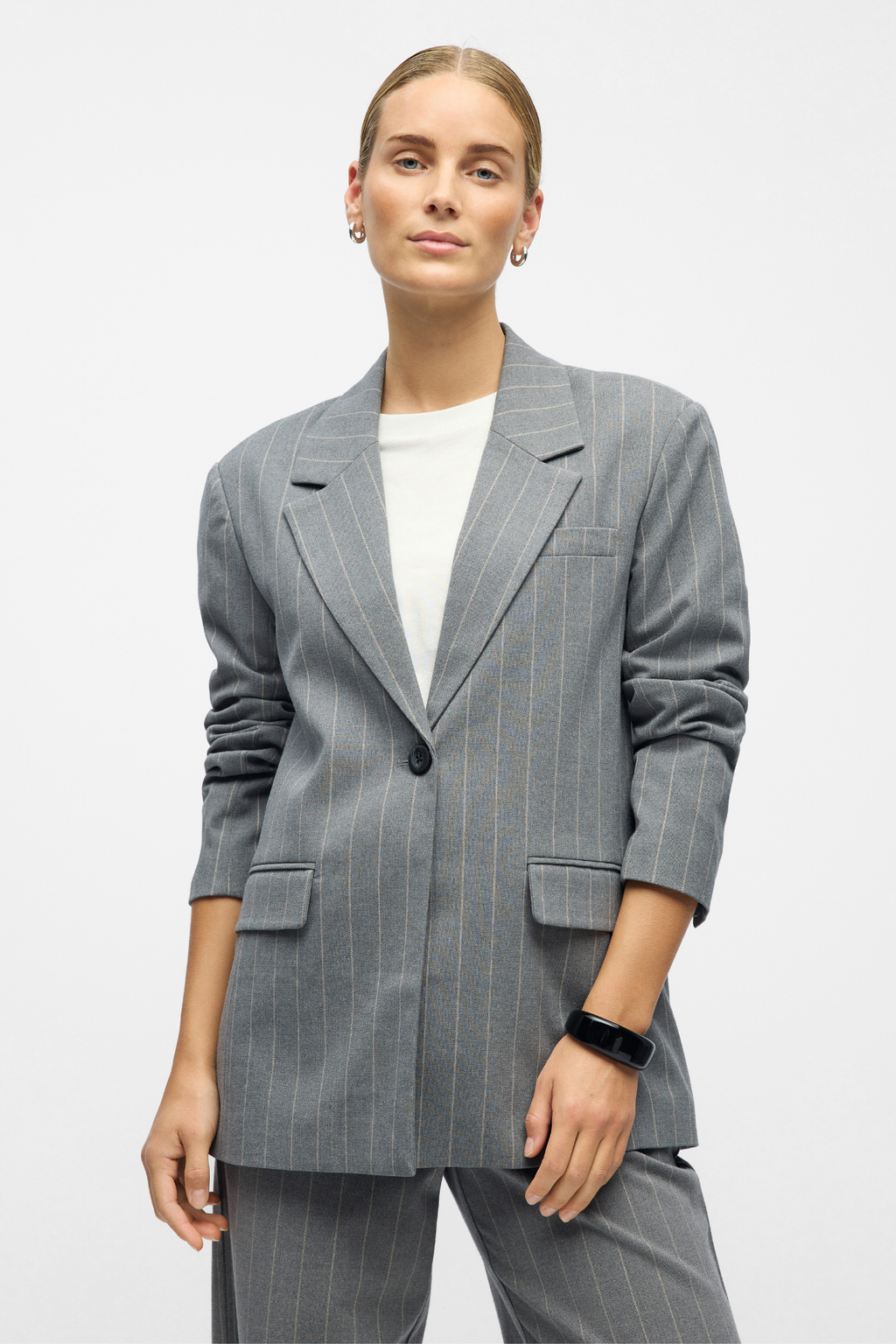 Lisa Blazer - Medium Grey Melange