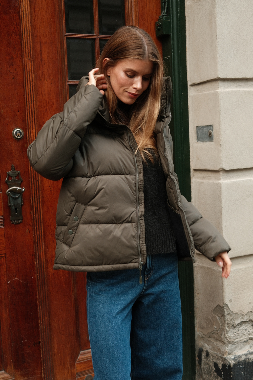 Chaqueta corta corta - Oliva