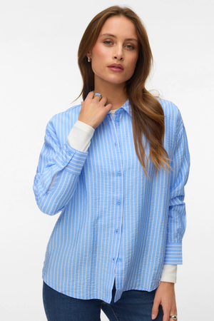 Camisa Kaja LS - Vista Blue Sandra