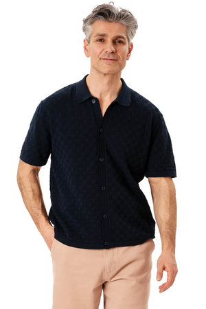 Polo de punto Darin - Azul marino