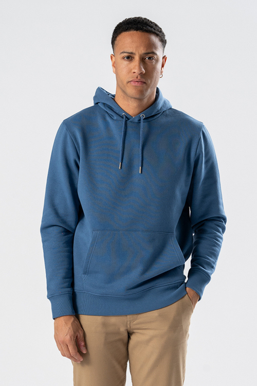 Sudadera con Capucha - Azul Polvo