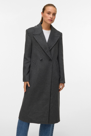 Garner Long Coat - Melange de gris medio