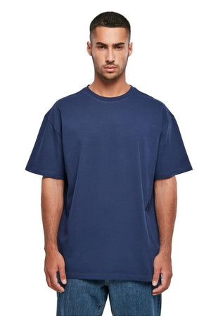 Pesado Oversized Camiseta - Azul Oscuro