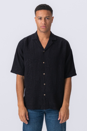 Camisa de manga corta - Negro