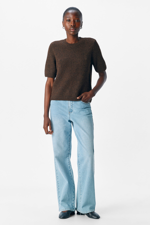 Aggia S/S Girlor de punto - Sell Brown