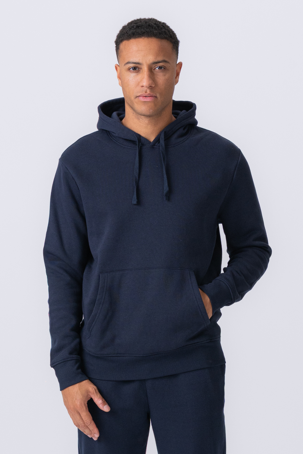 Sudadera con capucha esencial - Azul marino