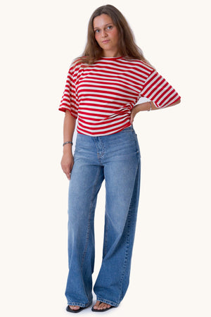 Camiseta Pataya - Rojo/Blanco