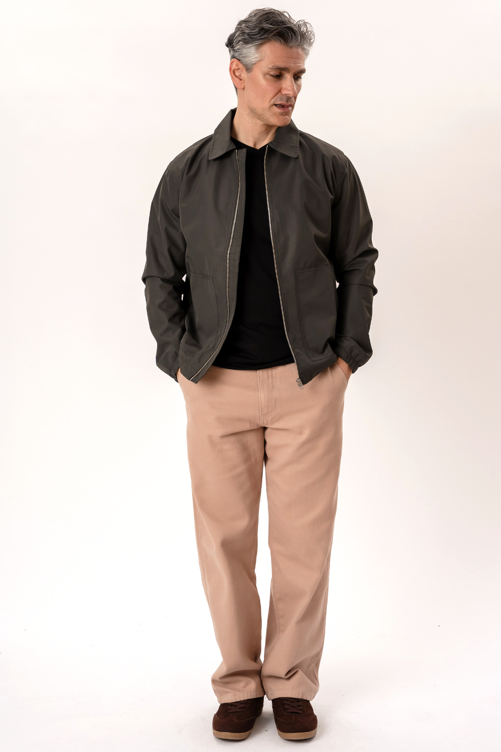 Short Zip Jacket - Dark Green