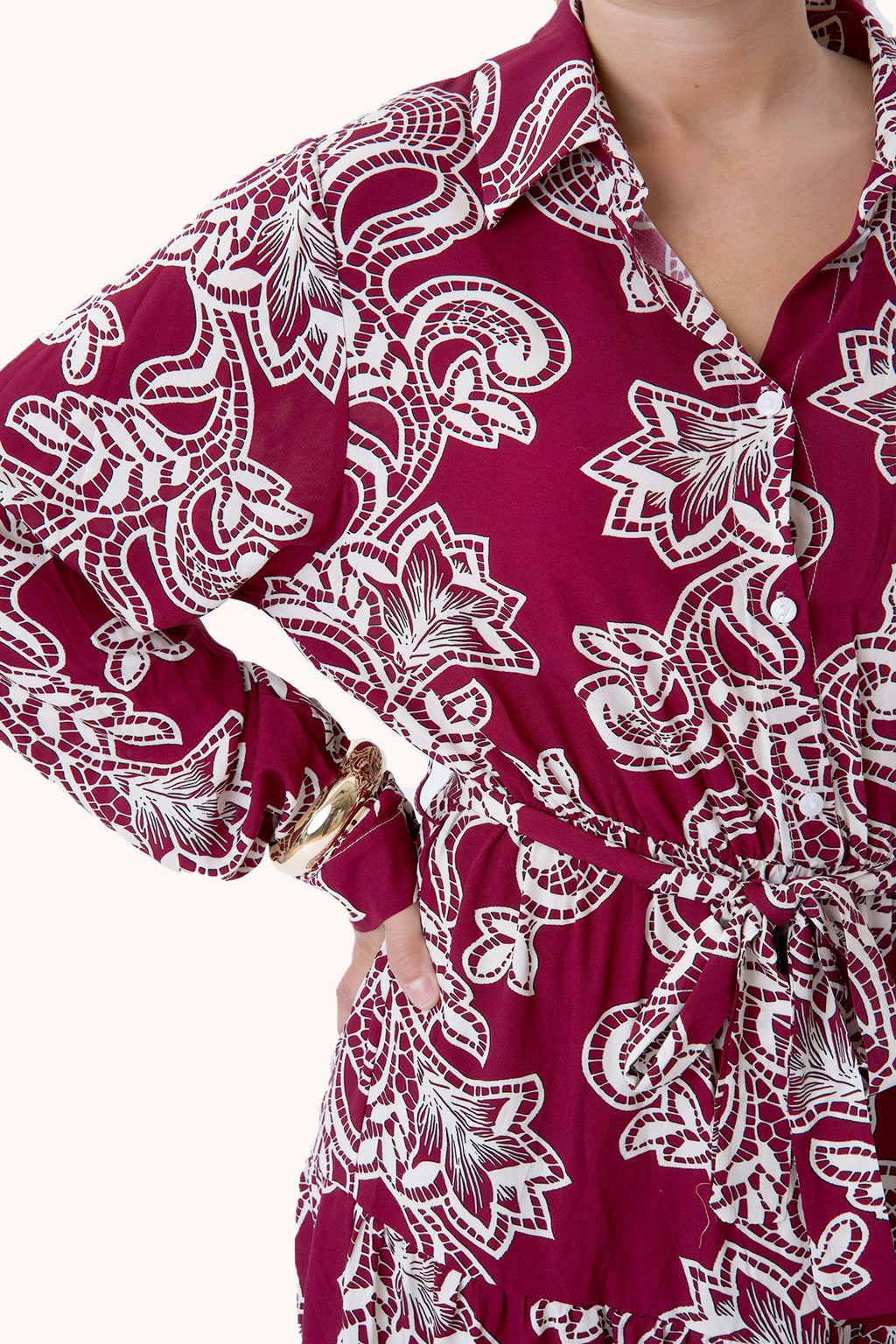 Lola Dress - Burgundy
