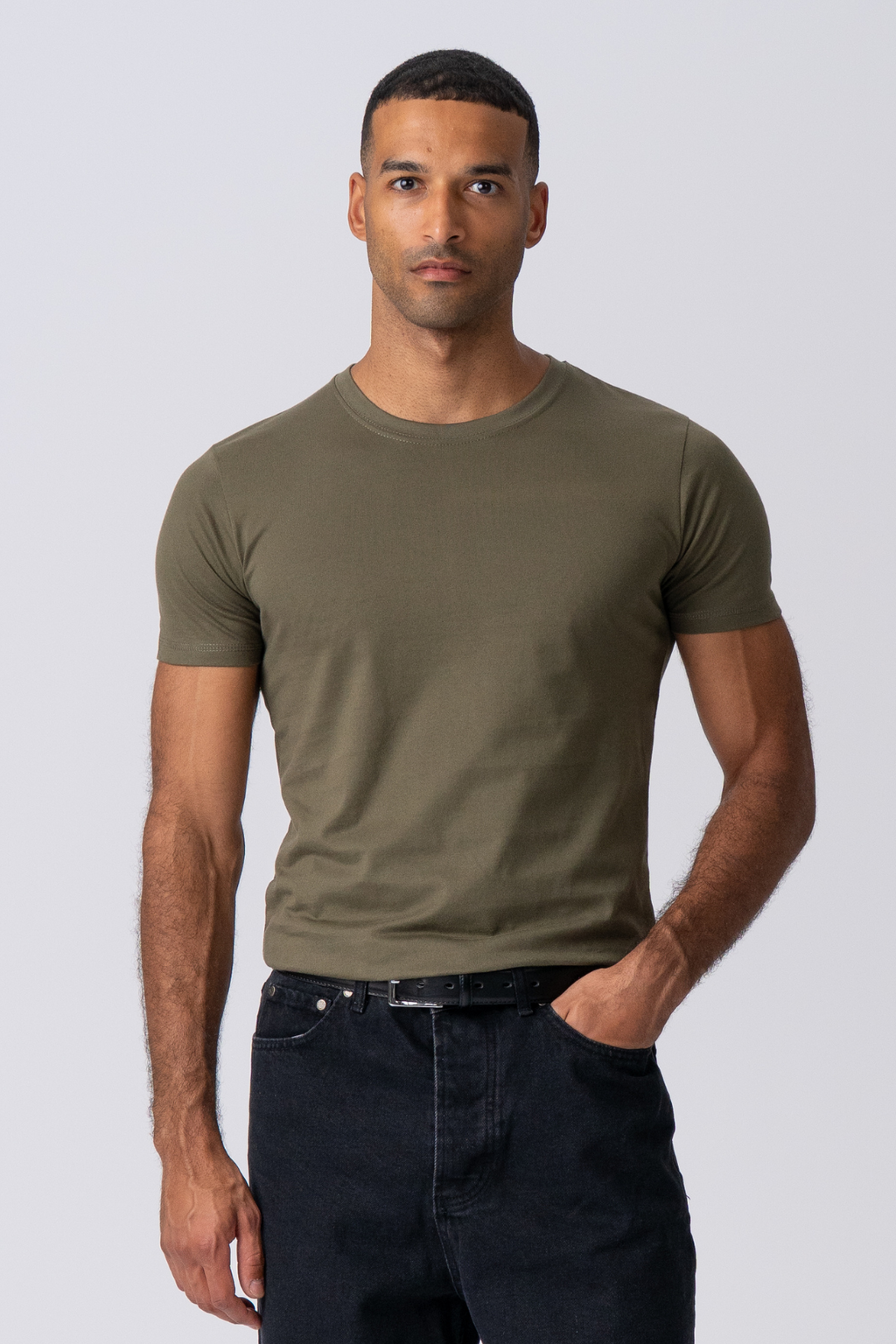Camiseta muscular - Green del ejército