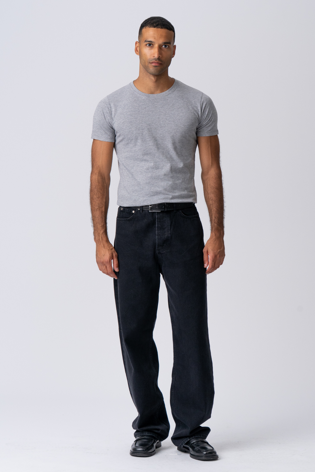 Camiseta muscular - gris claro