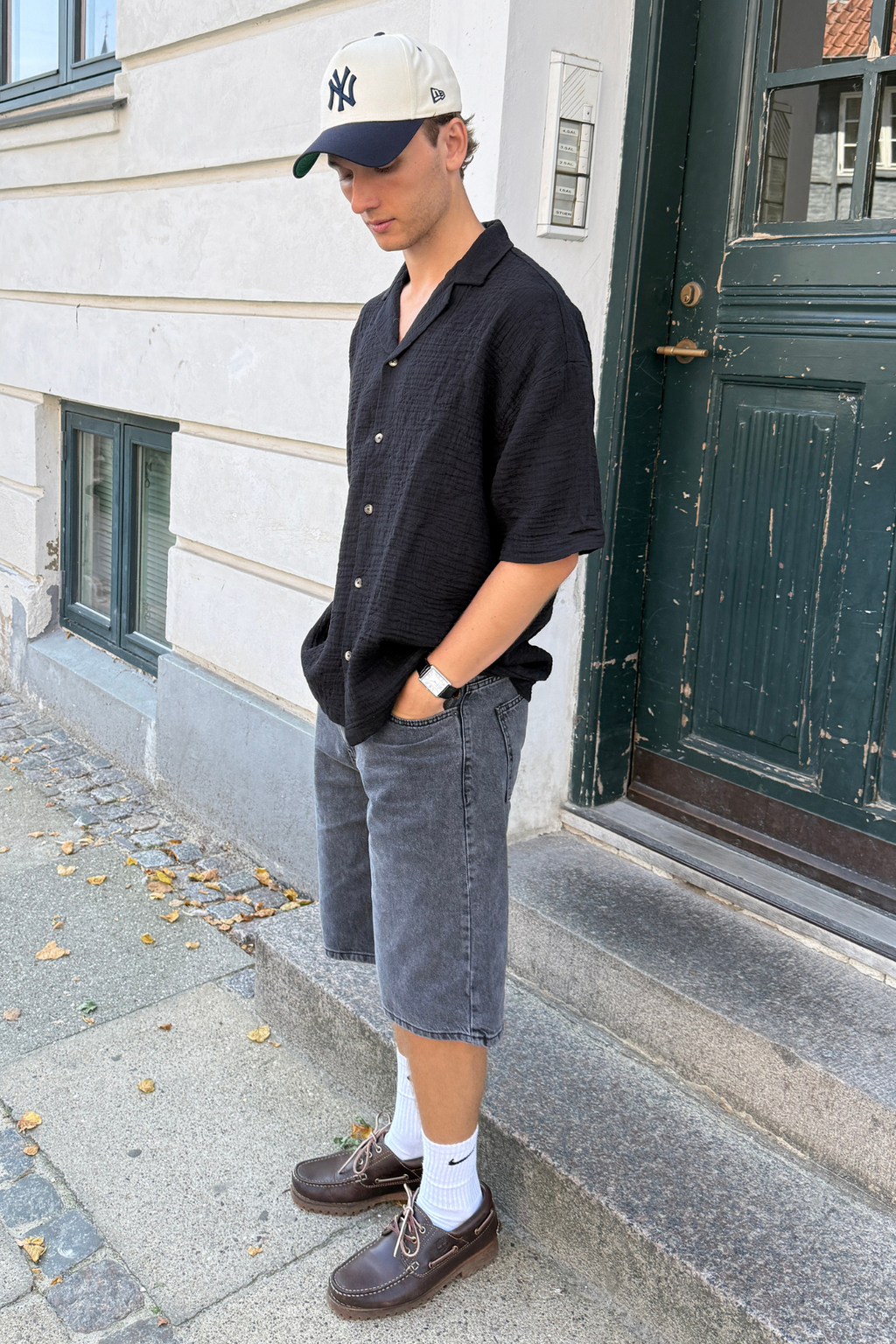 Camisa de manga corta - Negro