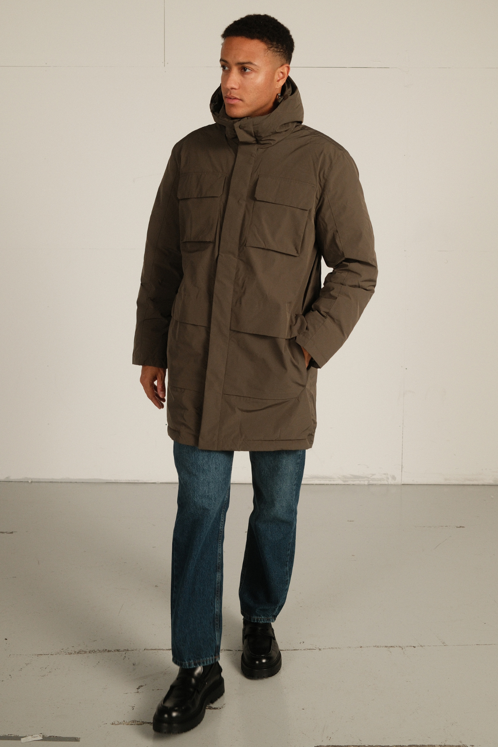 Chaqueta parka de Edmund Long - Negro
