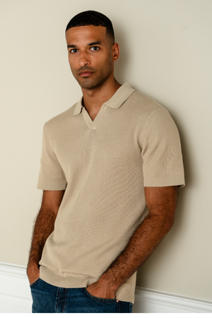Polo de punto de George - beige