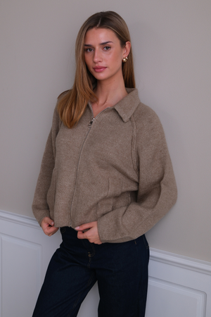 Cremallera de punto Selma - Beige