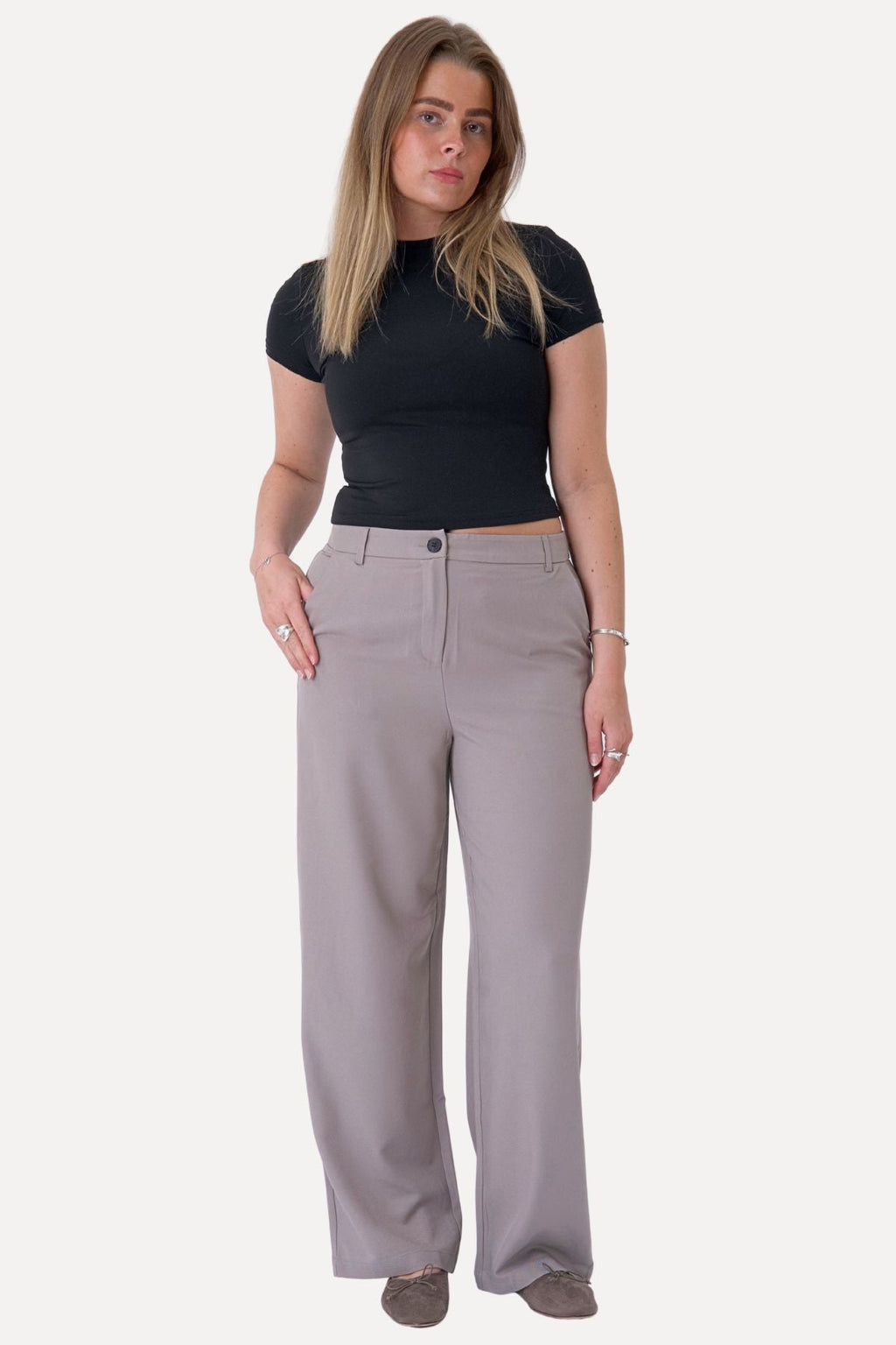 Pantalones clásicos de traje - gris