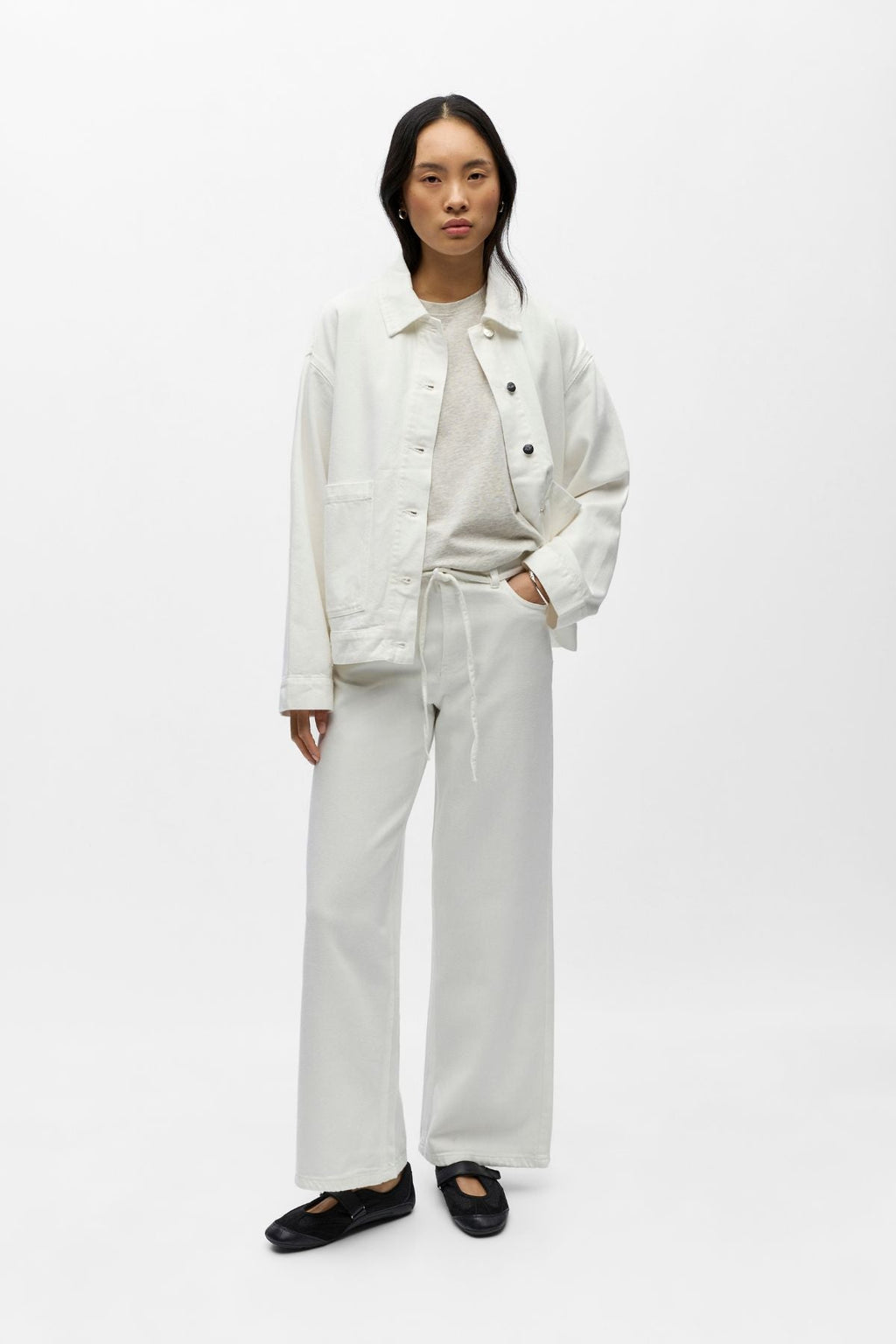 Vaqueros anchos Rosie MW - Cloud Dancer