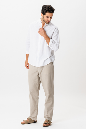 Linen Pants - Sand