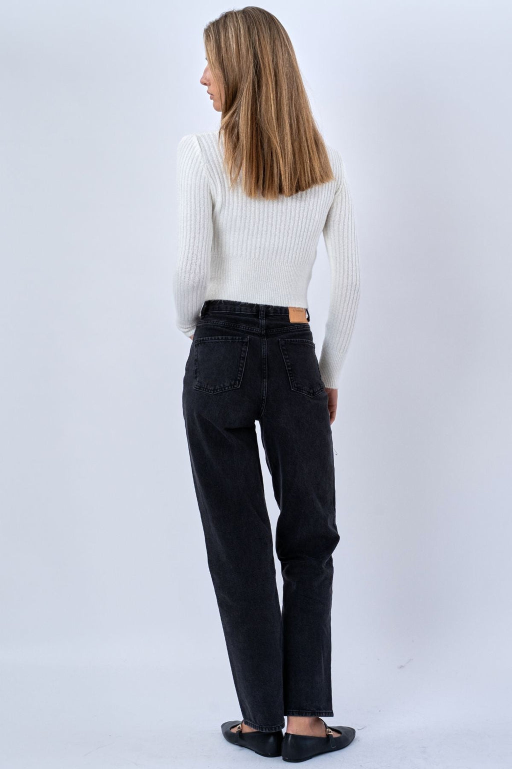 Blusa De Punto Nova Tie - Blanco