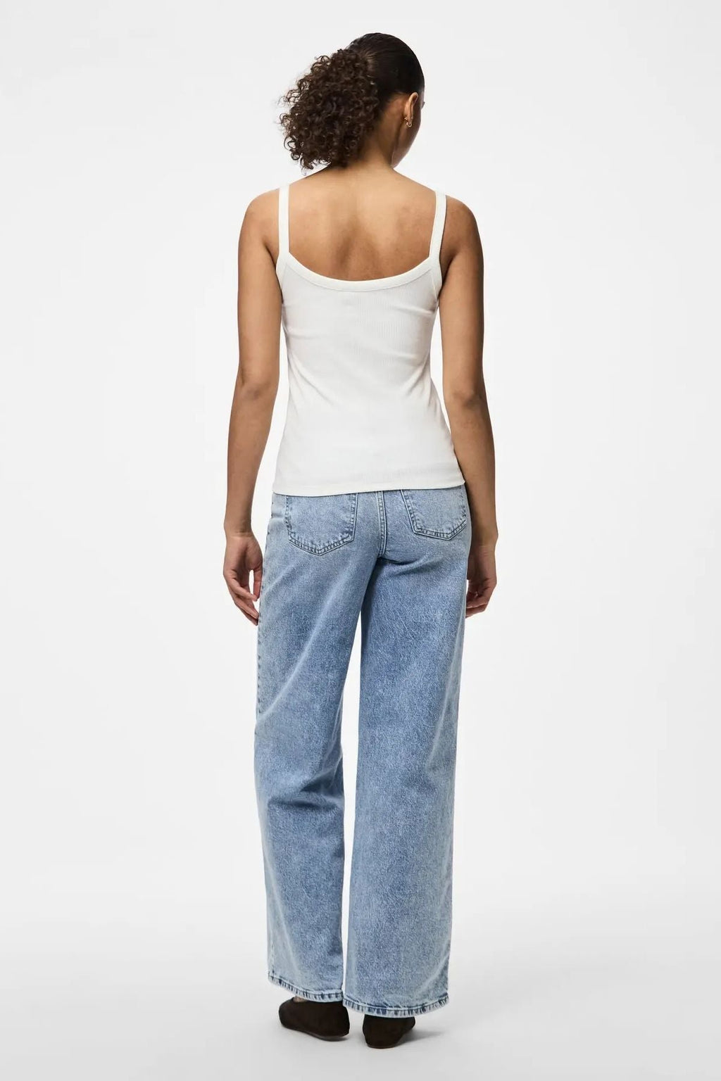 Camiseta sin mangas May - Blanco brillante