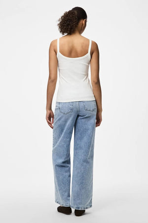 Camiseta sin mangas May - Blanco brillante