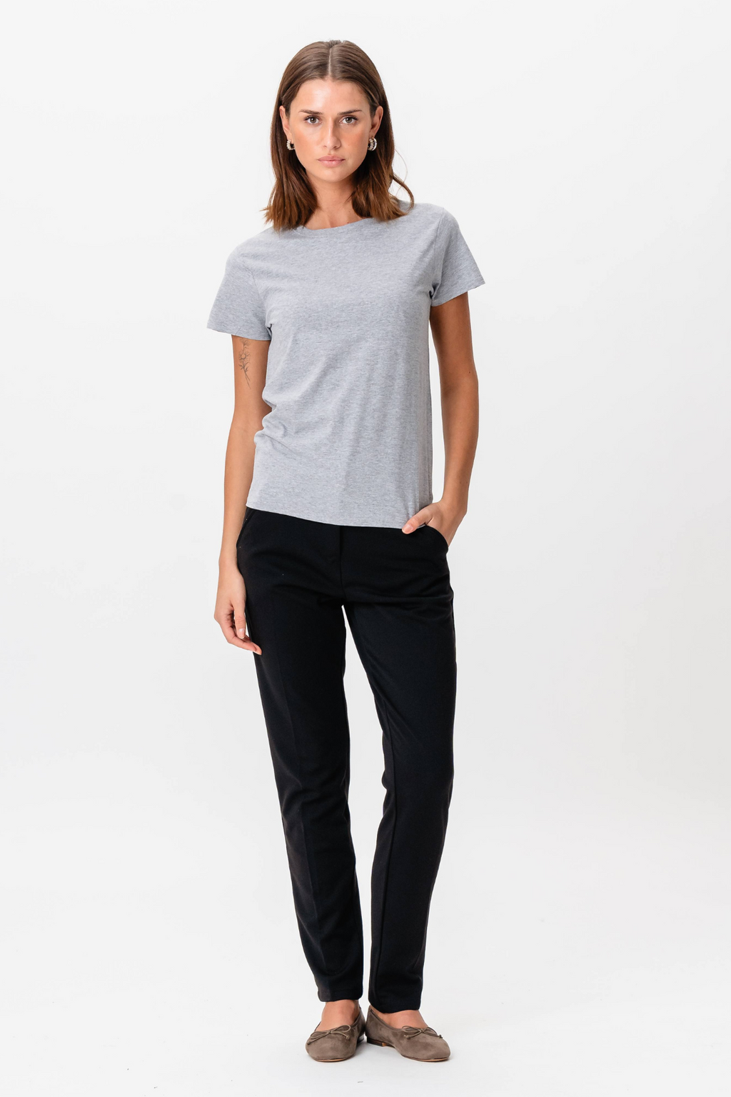 Camiseta básica - Oxford Gray