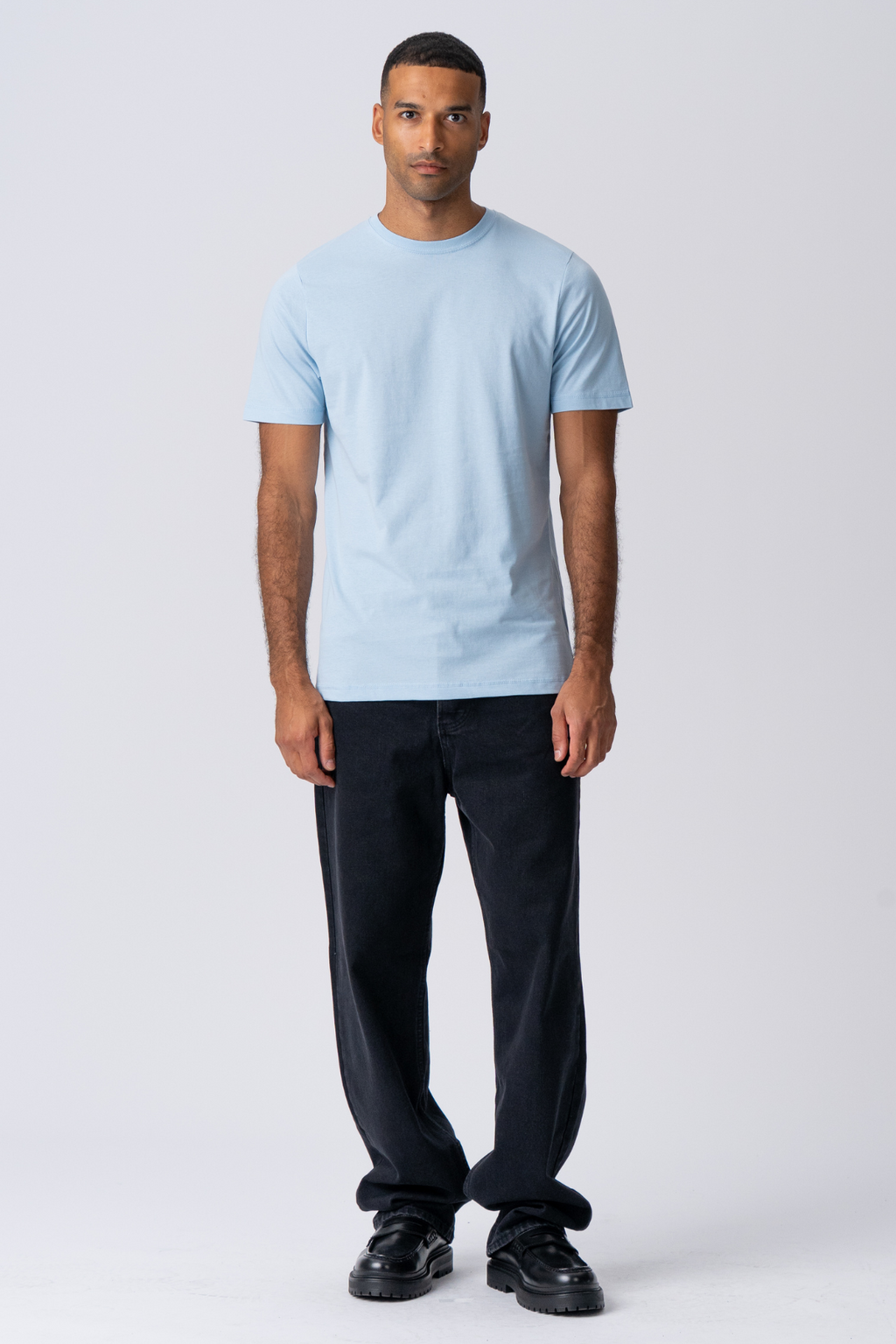 Basic Camiseta - Azul claro