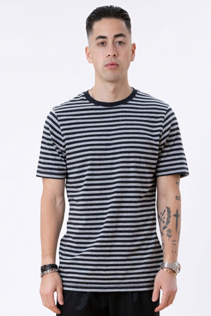 Nørregade Stripe - Mottled Black-Gray