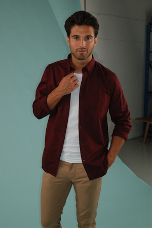 The Original Performance Oxford Shirt ™ ️ - Burdeos