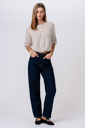 Punto Mary de manga corta - Beige