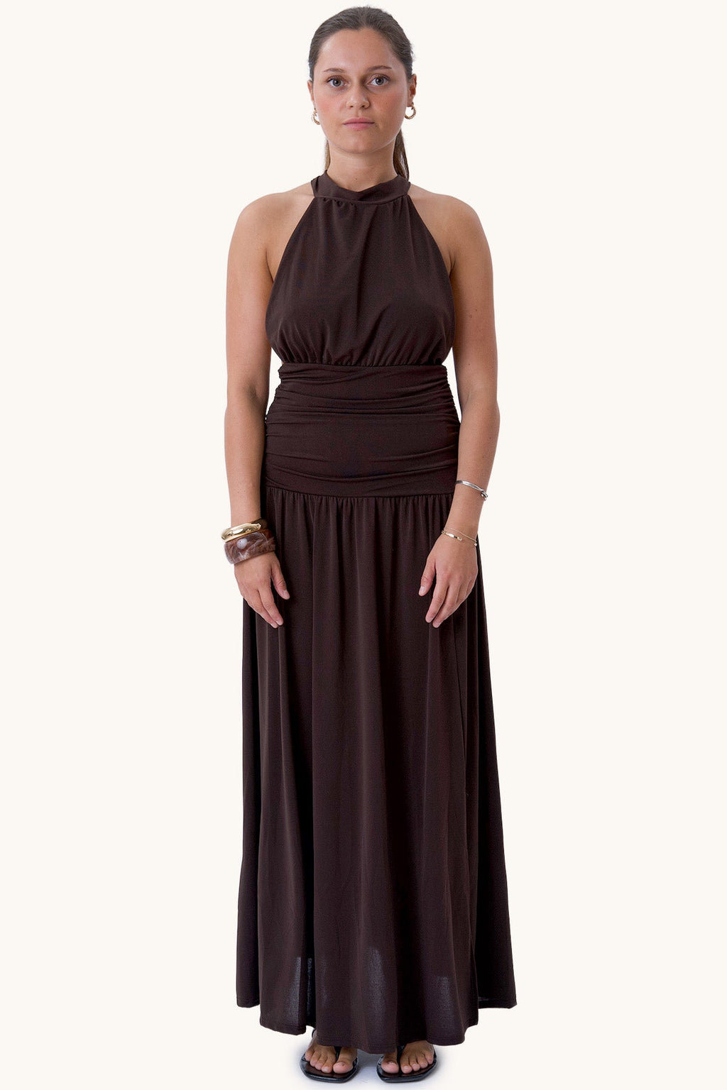 Olivia Dress - Brown