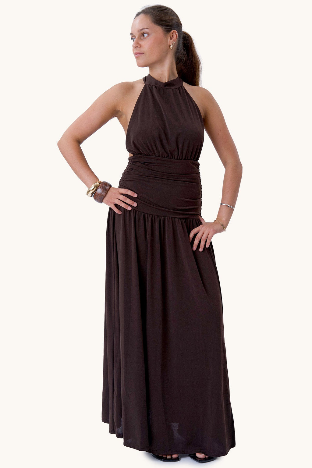 Olivia Dress - Brown