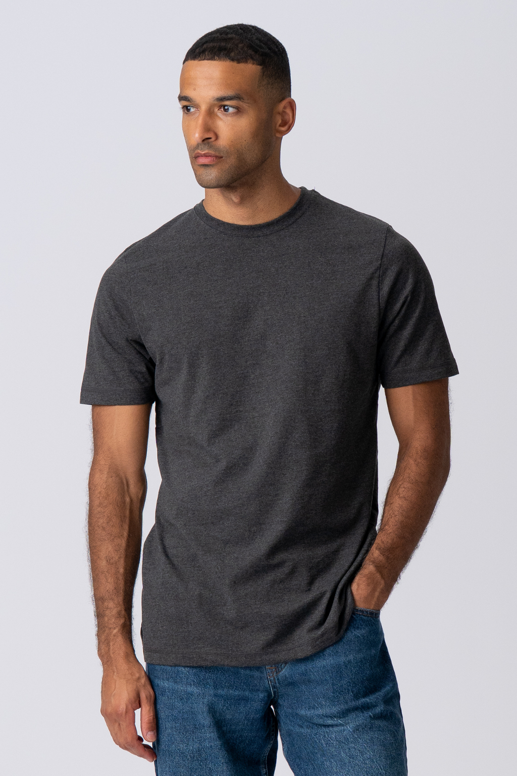 Basic Camiseta - Gris oscuro