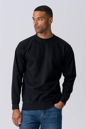 Camiseta esencial con cuello redondo - Negro