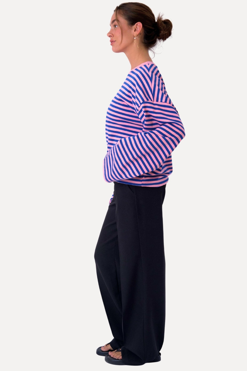 Blusa Cleo - Azul/Rosa