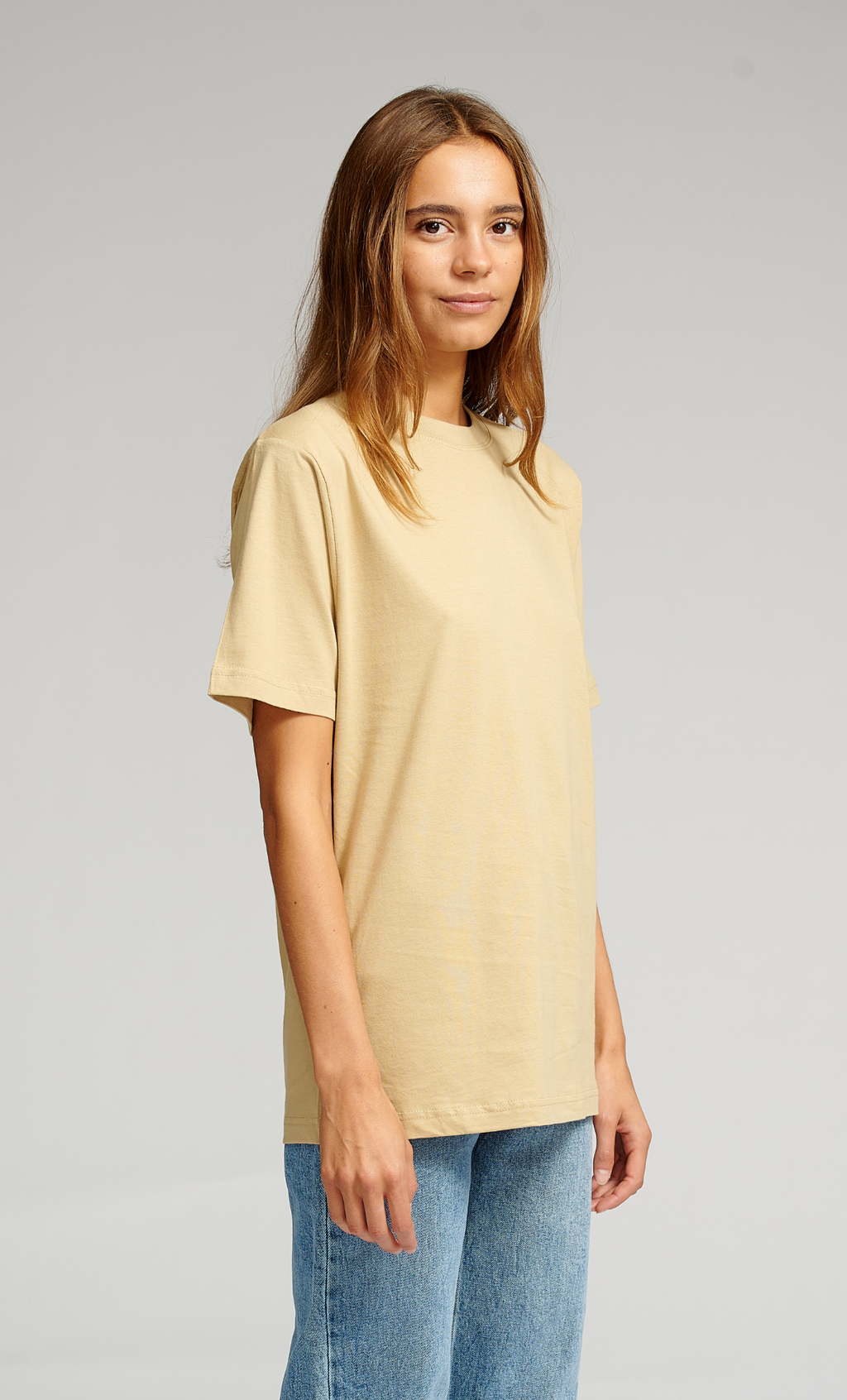 Camiseta de gran tamaño - beige