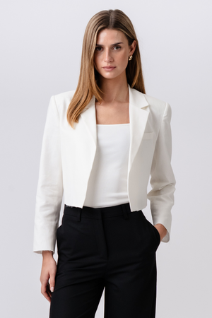 Blazer corto - Blanco