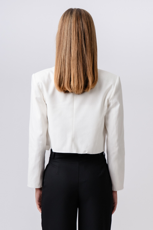 Blazer corto - Blanco