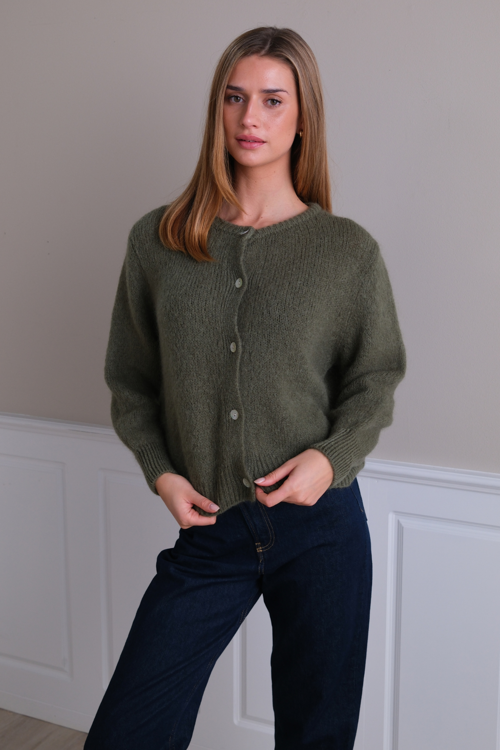 Anna Cardigan - Dark Green