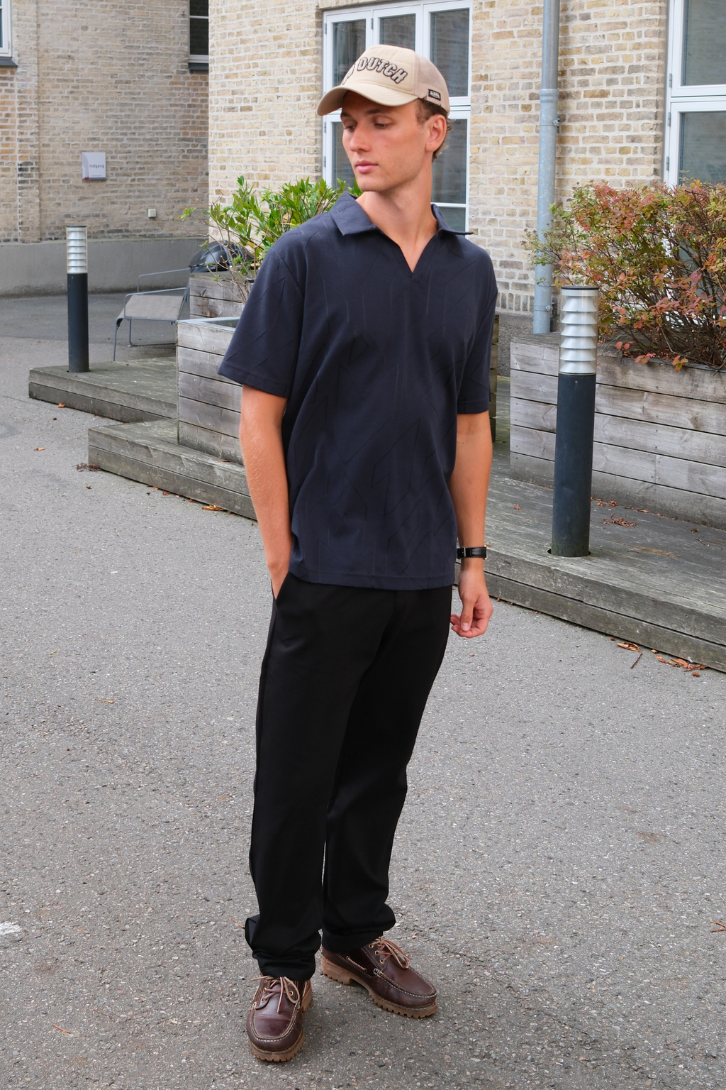 Atlas Textured Polo - Armada