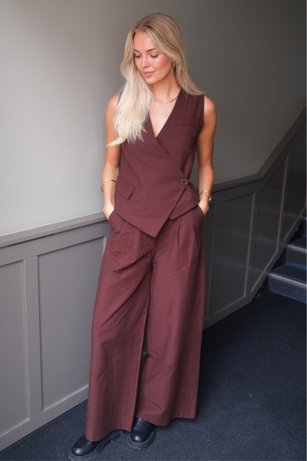 Chaleco de Melissa - Brown