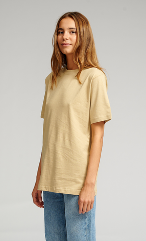 Camiseta de gran tamaño - beige