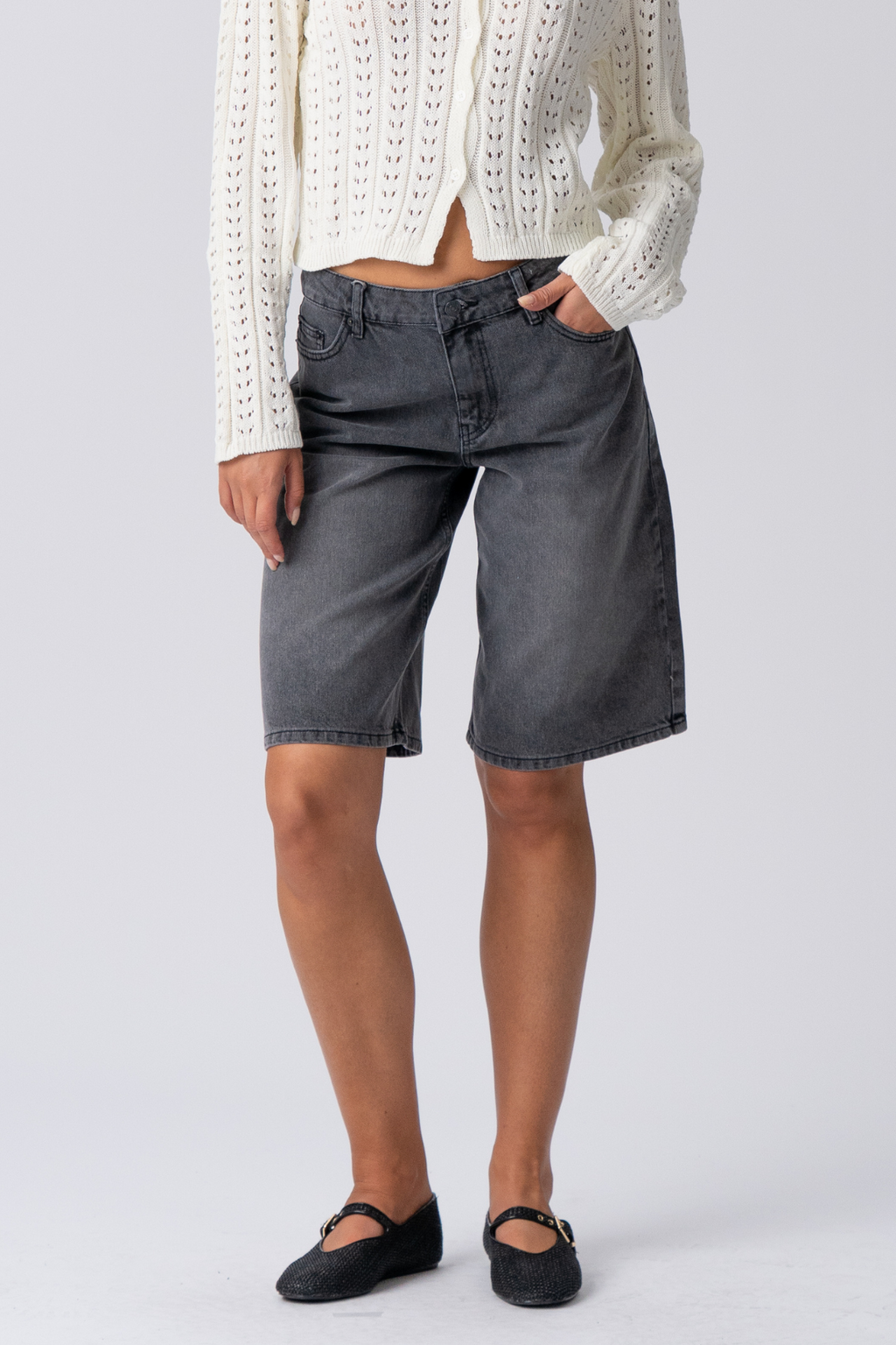 Denim Jorts - Denim negro