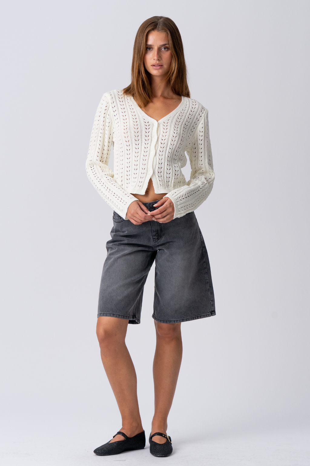 Denim Jorts - Denim negro