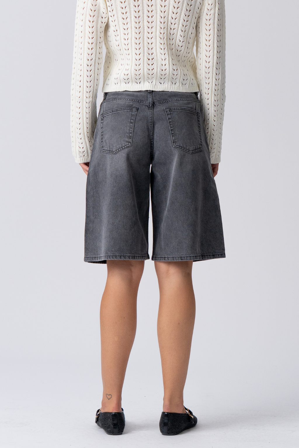 Denim Jorts - Denim negro