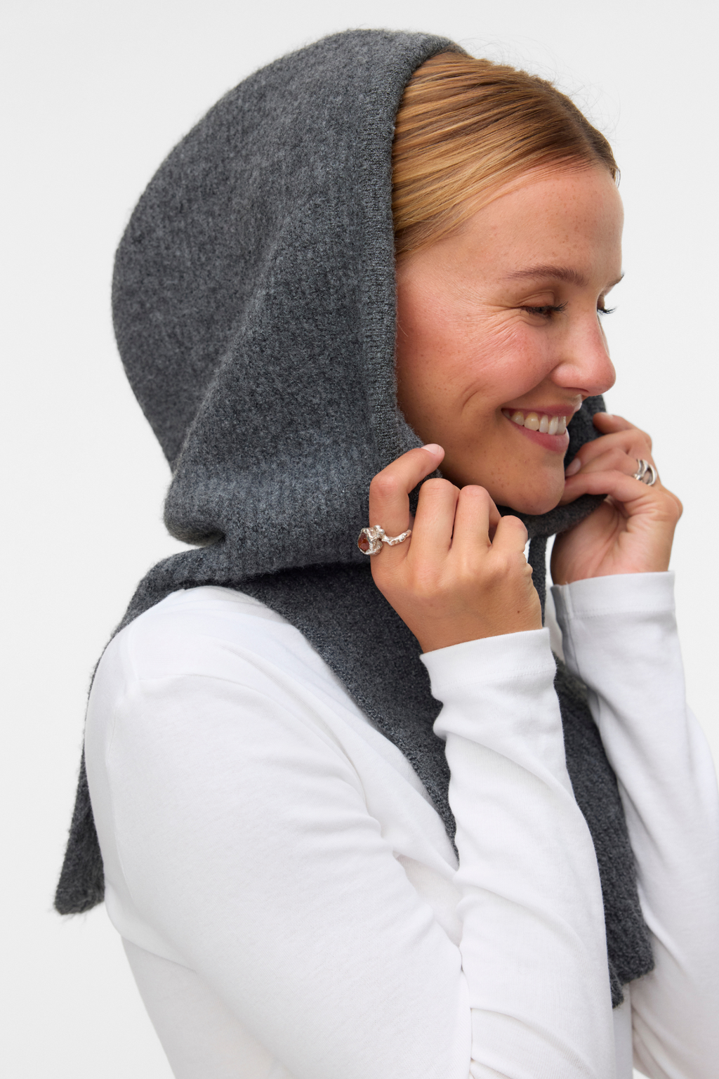 Elena Balaclava - Melange gris oscuro